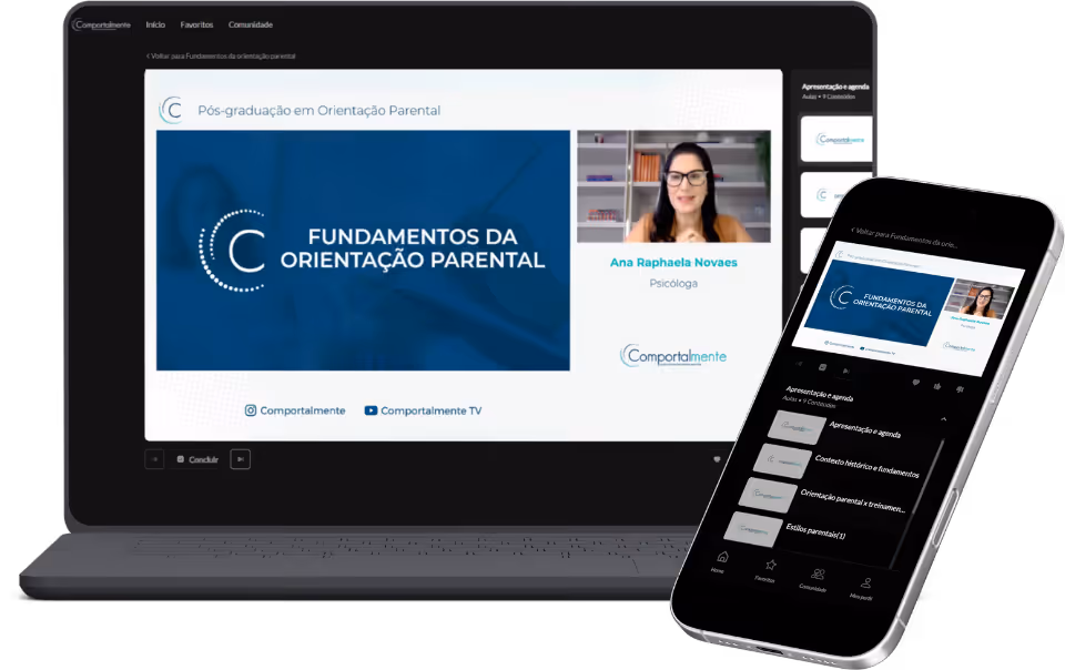Pós-Graduação em Orientação Parental na plataforma de ensino