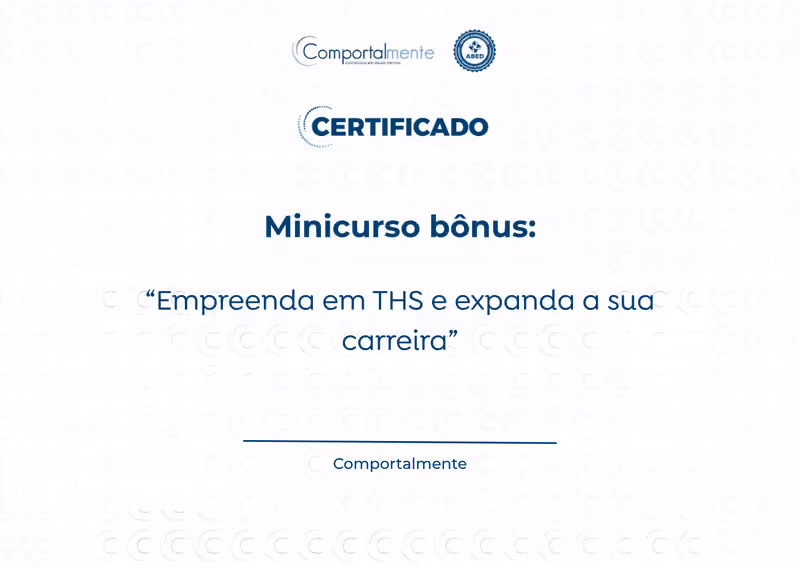 Empreenda em THS e Expanda a sua Carreira